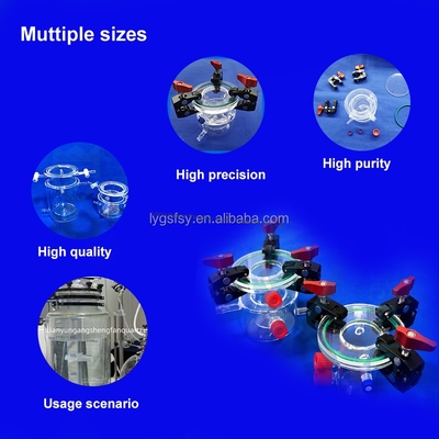 calidad  Customized Double Walled UV Quartz Glass Quartz Photocatalytic Reactor Fábrica