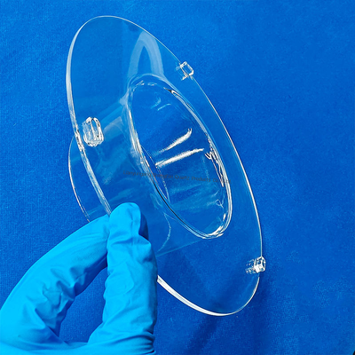 calidad  Corrosion Resistance High Temperature Resistant Transparent Quartz Tube Flange Connected Quartz Glass Tube Fábrica