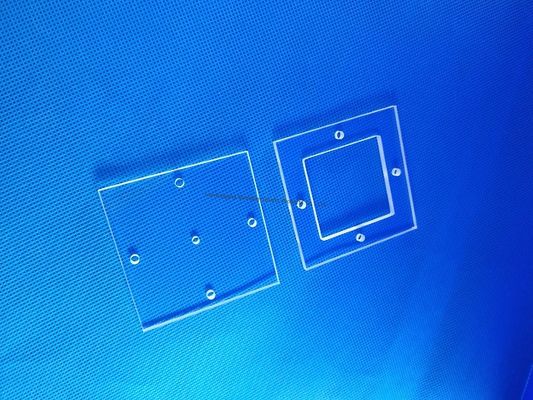 calidad  Customized Quartz Glass Plate Quartz Glass Sheet for Fixing Test Tube Standard-Sized Holes Processing Plate Fábrica