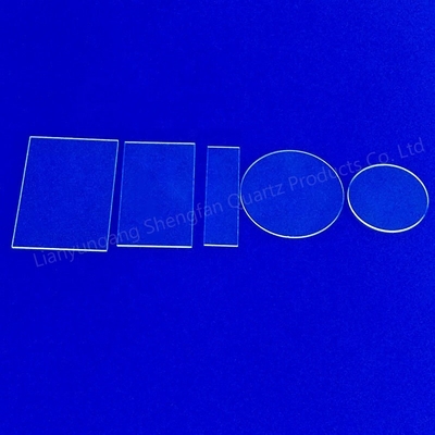 Las placas de cristal claras ópticas JGS1 fundieron el disco del cuarzo de la silicona