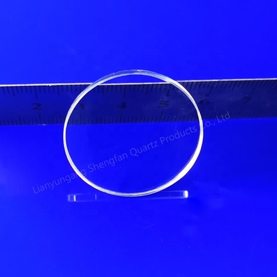 Placas de cristal de cuarzo transparente de wafer de cuarzo de luz UV fundido