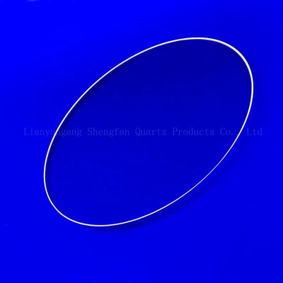 Placas de cristal de cuarzo transparente de wafer de cuarzo de luz UV fundido