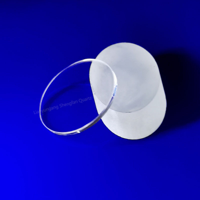 Placas de cristal de cuarzo transparente de wafer de cuarzo de luz UV fundido