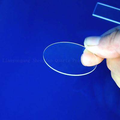 Impermeable resistente de alta temperatura de la pureza de la lente 99,99% del vidrio de cuarzo para el LED UVC