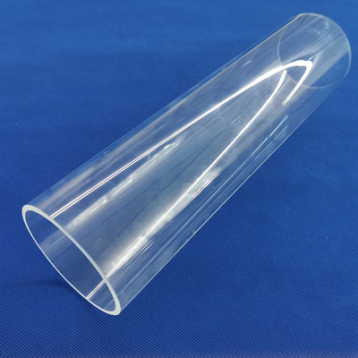 Tubo de vidrio de cuarzo fundido transparente de alta temperatura con todas las dimensiones