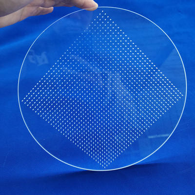 Corte transparente de placas de vidrio de cuarzo de alta transmitancia para la perforación con láser de luz UV