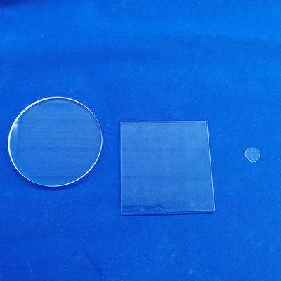 La alta transmisión de la placa de cristal de cuarzo sensible al calor protege transparente para la luz UV