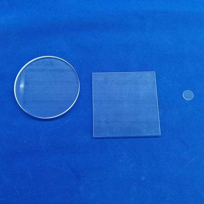 La alta transmisión de la placa de cristal de cuarzo sensible al calor protege transparente para la luz UV