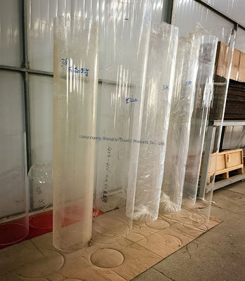 Tubo de vidrio de cuarzo transparente de alta transmitancia con buen aislamiento eléctrico y resistencia a la corrosión