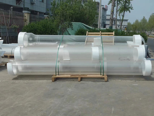 Heating Quartz Glass Tube Transparent Semiconductor High Transmittance