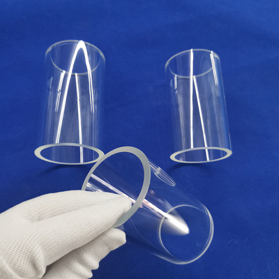 Reactor de tubo de cuarzo transparente Prueba de manga de vidrio para lámparas germicidas