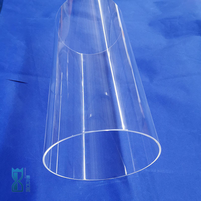 El cilindro a prueba de calor del vidrio de cuarzo fundió los tubos del cuarzo transparente de la silicona
