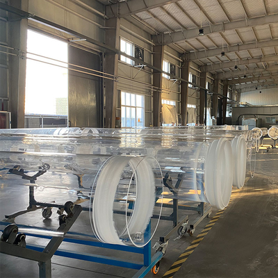 Fabricación de tubos de vidrio transparente de cuarzo fotovoltaico de gran diámetro