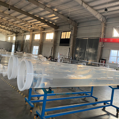 Fabricación de tubos de vidrio transparente de cuarzo fotovoltaico de gran diámetro