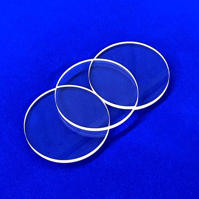 Placas de cristal de cuarzo transparente de wafer de cuarzo de luz UV fundido