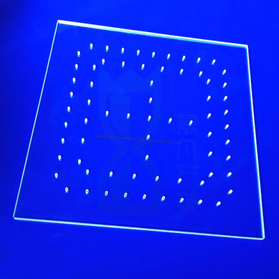 Placa de cuarzo fundido de grado militar con tamaño personalizable y tolerancia de precisión para aplicaciones de alta temperatura