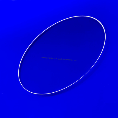 Placa de vidrio de cuarzo UV transparente con SIO2 99,99% Densidad 2,2 g/cm3