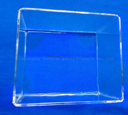 Placa de vidrio de cuarzo de alta transmitancia resistente a la corrosión con temperatura de trabajo de 1100°C