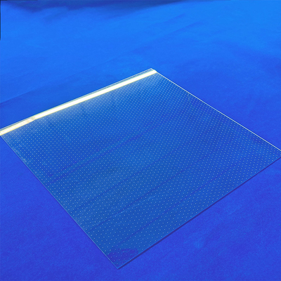 Placa de vidrio de cuarzo fundido perforado con láser de ventana UV de alta pureza y alta temperatura