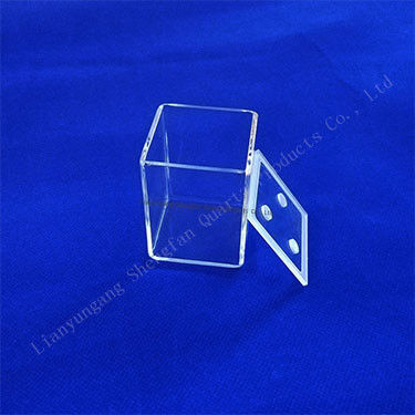 Placa de vidrio de cuarzo resistente a la corrosión de alta transmitancia para uso en laboratorio a alta temperatura