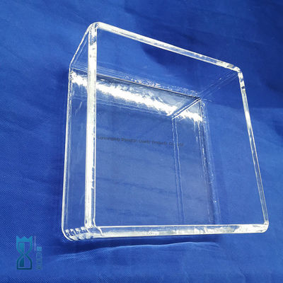 Placa de vidrio de cuarzo resistente a la corrosión de alta transmitancia para uso en laboratorio a alta temperatura
