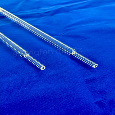 Productos de tubos de vidrio de cuarzo pulido transparente