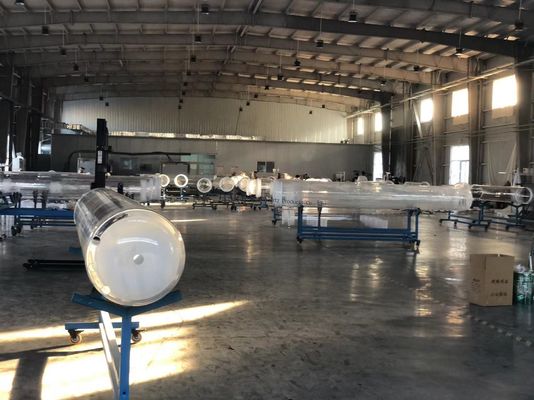 Fabricación de tubos de vidrio de cuarzo fundido personalizados de gran diámetro, resistentes a altas temperaturas y a la corrosión