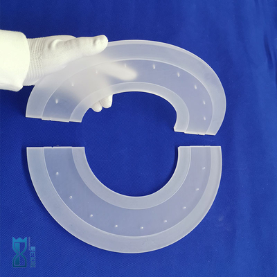 Fabrica tamaño personalizado opaco cristal de cuarzo transparente ventana óptica placa de cuarzo Uv placa de cristal de cuarzo