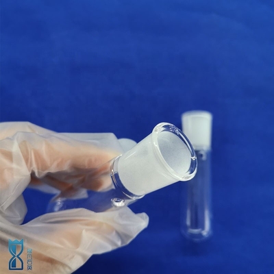 Fabrica de laboratorio de cuarzo de fondo redondo tubo de ensayo plano resistente a la corrosión alta temperatura