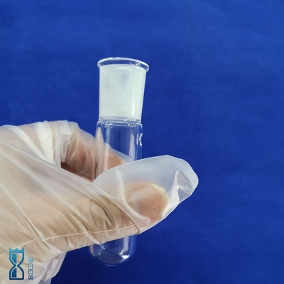 Fabrica de laboratorio de cuarzo de fondo redondo tubo de ensayo plano resistente a la corrosión alta temperatura