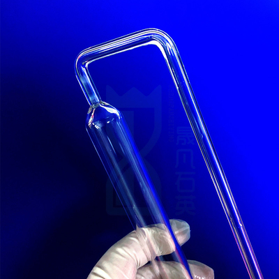 BET de laboratorio personalizado tubo de muestra de vidrio de cuarzo resistente a altas temperaturas