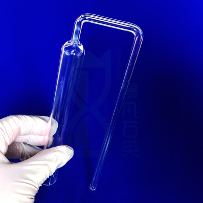 BET de laboratorio personalizado tubo de muestra de vidrio de cuarzo resistente a altas temperaturas