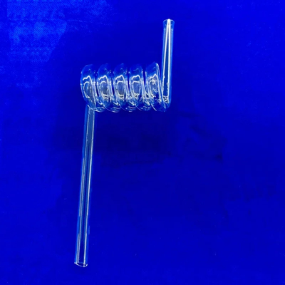 Producción de tubos espirales de cuarzo transparentes resistentes a altas temperaturas