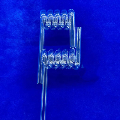 Producción de tubos espirales de cuarzo transparentes resistentes a altas temperaturas