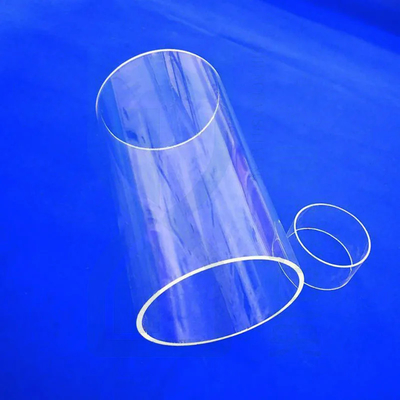 Tubo de cuarzo transparente para aplicaciones ópticas y semiconductoras