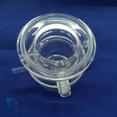 Reactor de cuarzo UV transparente personalizado con alta temperatura y resistencia a la corrosión