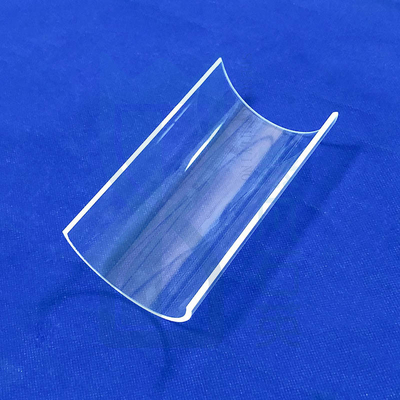 Tubo de vidrio de cuarzo semicírculo transparente Alta dureza