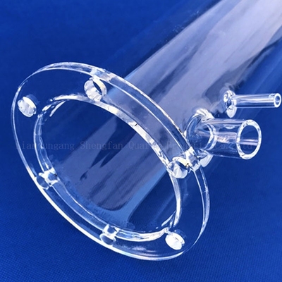 Los proveedores producen por encargo las bridas de cuarzo transparentes opacas resistentes a la corrosión a altas temperaturas