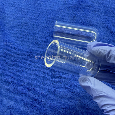 Resistencia a la corrosión a altas temperaturas Fábrica Laboratorio industrial de cuarzo de fondo redondo tubo de prueba plano