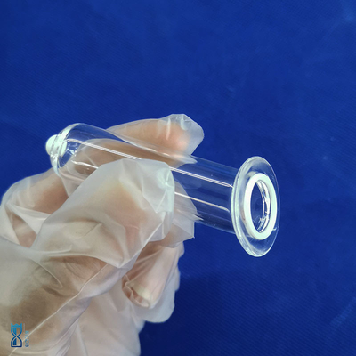 Resistencia a la corrosión a altas temperaturas Fábrica Laboratorio industrial de cuarzo de fondo redondo tubo de prueba plano