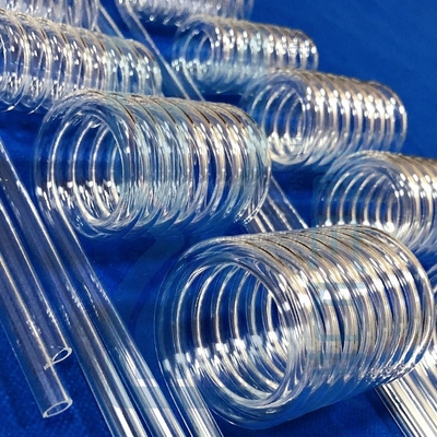 Fabrica de laboratorio de alta temperatura y resistencia a la corrosión tubo espiral de cuarzo personalizado