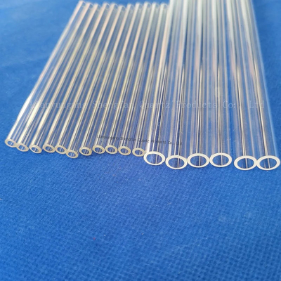 Tubos de vidrio de cuarzo resistentes a la corrosión duraderos para industrias químicas petroquímicas