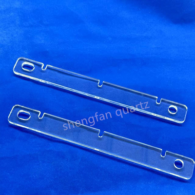 UV personalizado resistente al calor Fusionado de silicio Cuarzo Placa de vidrio Cuarzo claro Substrato de vidrio Placa de cuarzo perforada
