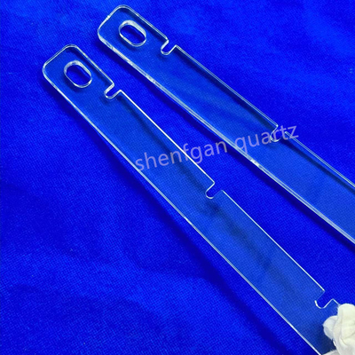 UV personalizado resistente al calor Fusionado de silicio Cuarzo Placa de vidrio Cuarzo claro Substrato de vidrio Placa de cuarzo perforada