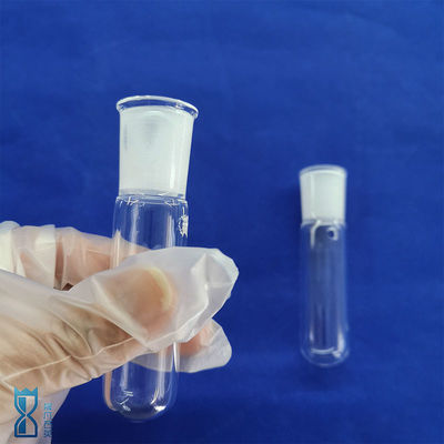 Tubo de cristal de cuarzo transparente con tapa de rosca de tornillo resistente al calor Iluminación óptica de laboratorio