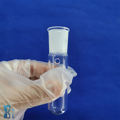 Tubo de cristal de cuarzo transparente con tapa de rosca de tornillo resistente al calor Iluminación óptica de laboratorio