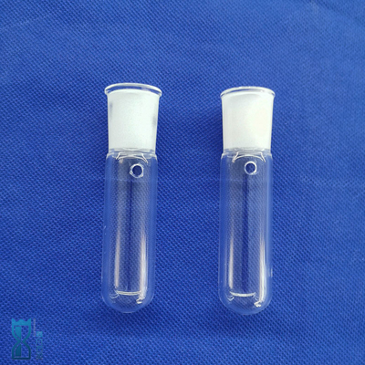 Tubo de cristal de cuarzo transparente con tapa de rosca de tornillo resistente al calor Iluminación óptica de laboratorio