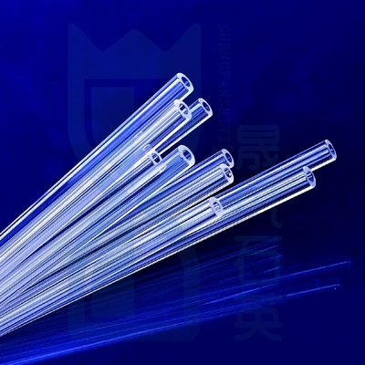 Fábrica de alta temperatura transparente de tubos de cuarzo proveedor de cristal de tubos de cuarzo transparente con fabricante profesional
