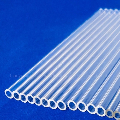 Fábrica de alta temperatura transparente de tubos de cuarzo proveedor de cristal de tubos de cuarzo transparente con fabricante profesional
