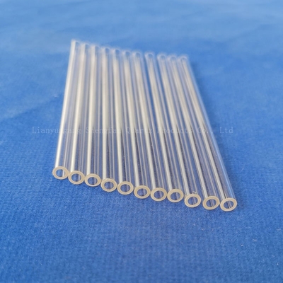 Fábrica de alta temperatura transparente de tubos de cuarzo proveedor de cristal de tubos de cuarzo transparente con fabricante profesional
